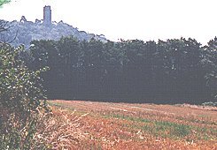 dans le fond, la tour de Montlhery